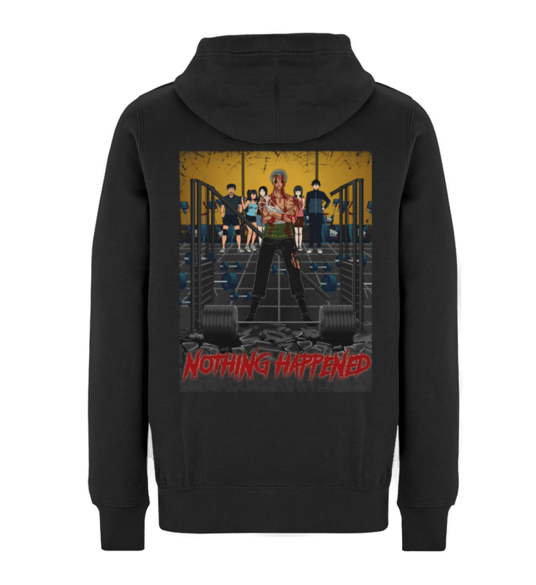 Nothing Happened - Premium Hoodie Backprint