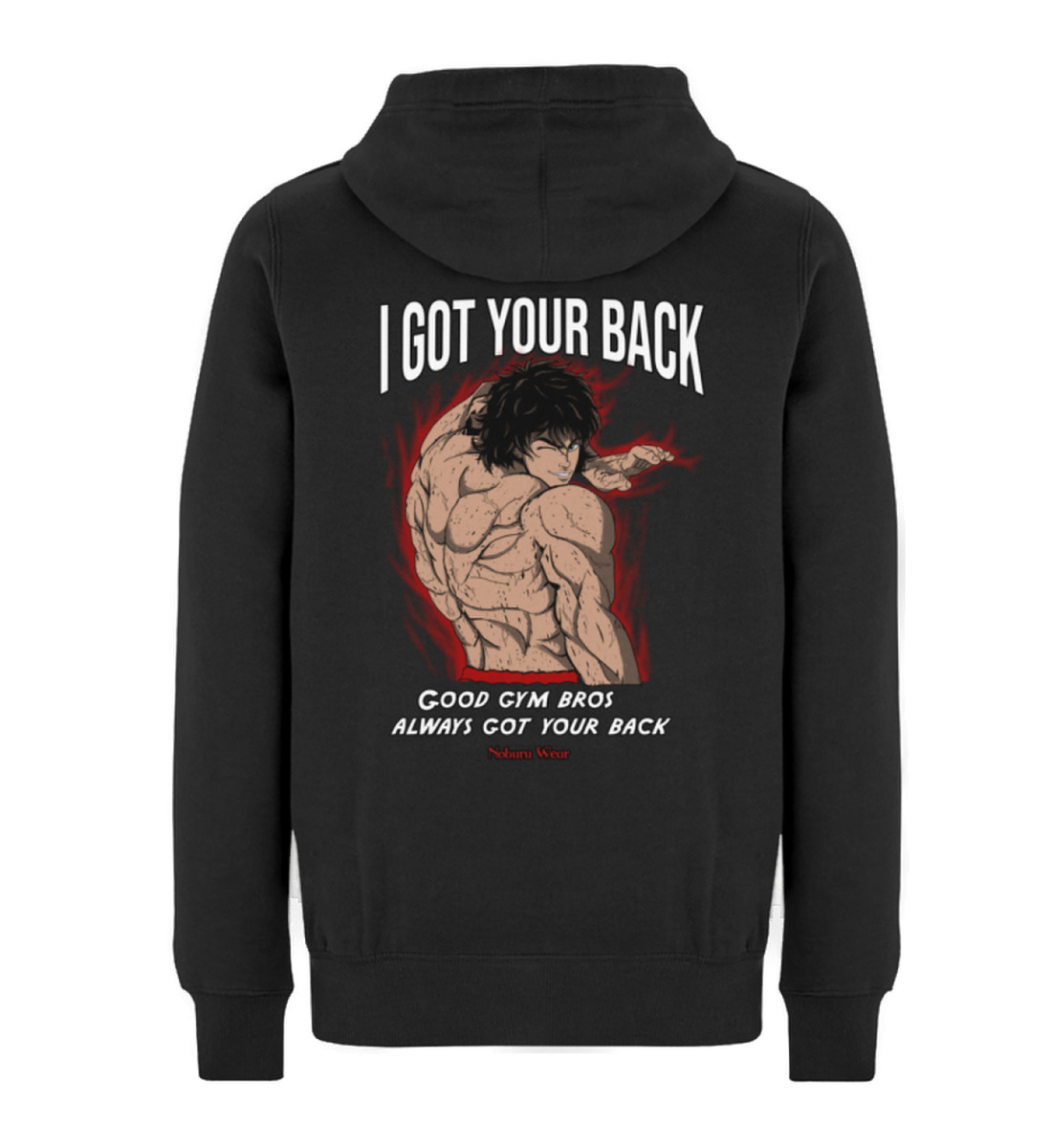 Gym Bro  - Baki" Premium Hoodie Backprint