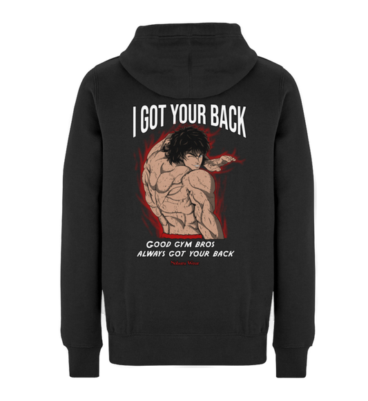 Gym Bro  - Baki" Premium Hoodie Backprint